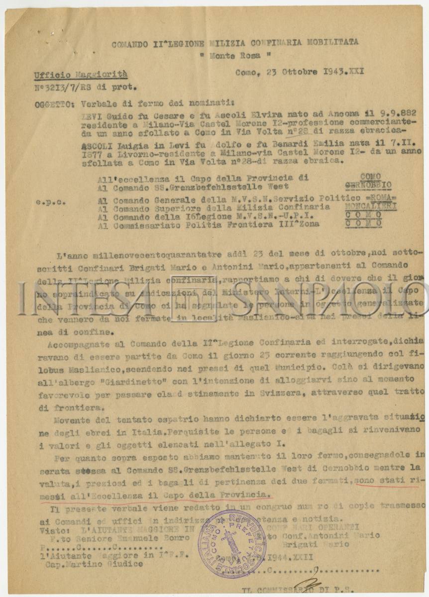 Le confische e i sequestri dei beni ebraici, 1943-1945
