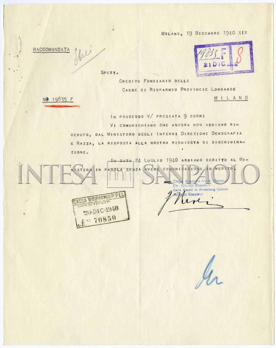 Gli espropri delle proprietà ebraiche, 1939-1943