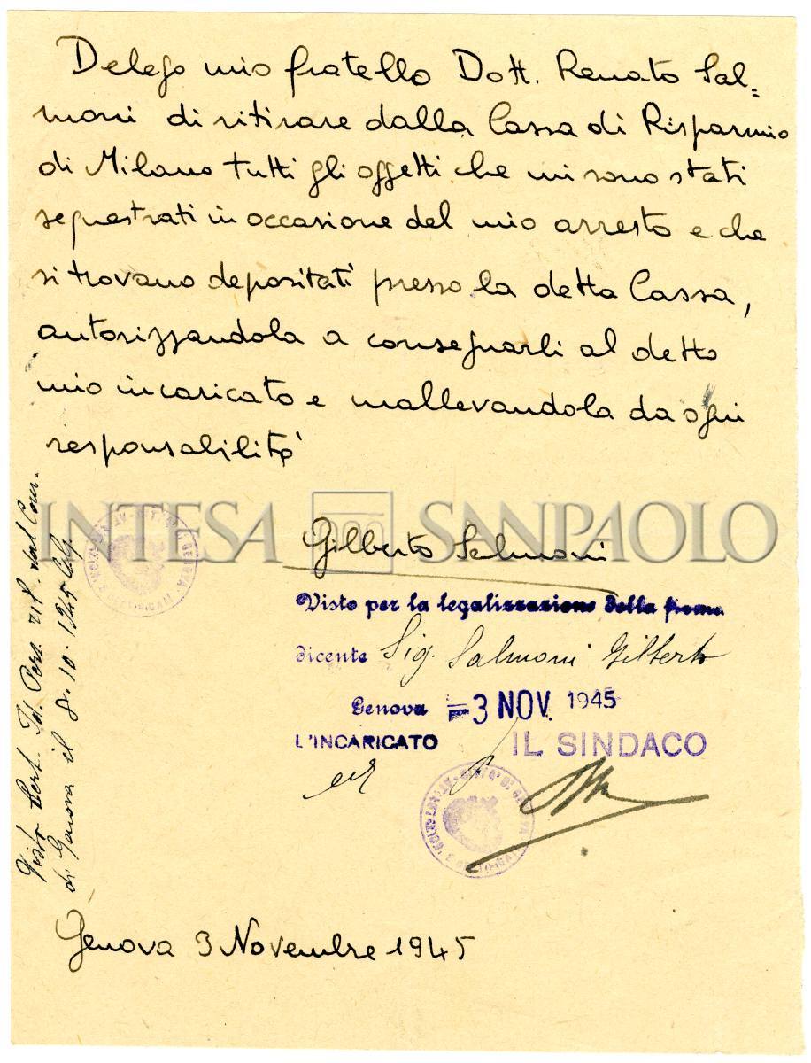 Le restituzioni dei beni alla fine della guerra