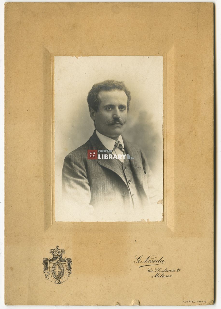G. Noseda, Ritratto di Giuseppe Segre, 1895 ca. (inv. 022-001), Archivio Fondazione CDEC, Milano