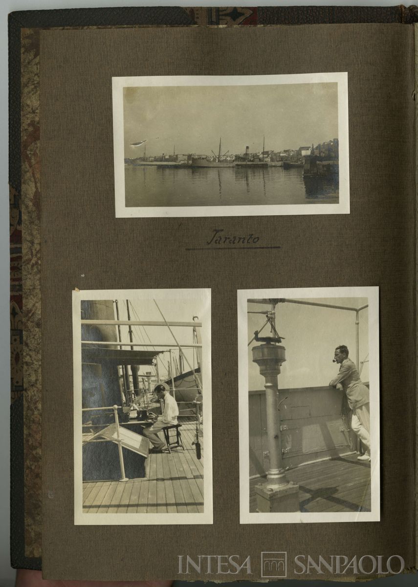 Album di viaggio nei Balcani di Toeplitz Lodovico e Rossi Adolfo, partenza dal porto di Taranto, 19 luglio 1919 - settembre 1919 (fotografo sconosciuto)