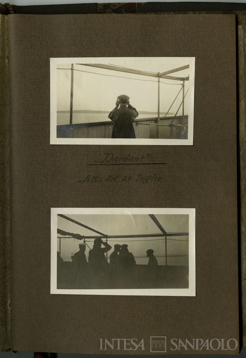 Album di viaggio nei Balcani di Toeplitz Lodovico e Rossi Adolfo, stretto dei Dardanelli, 19 luglio 1919 - settembre 1919 (fotografo sconosciuto)