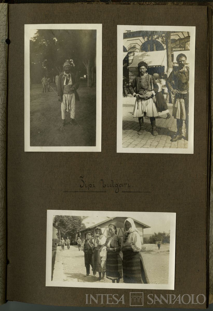 Album di viaggio nei Balcani di Toeplitz Lodovico e Rossi Adolfo, bulgari in abito tradizionale, 19 luglio 1919 - settembre 1919 (fotografo sconosciuto)