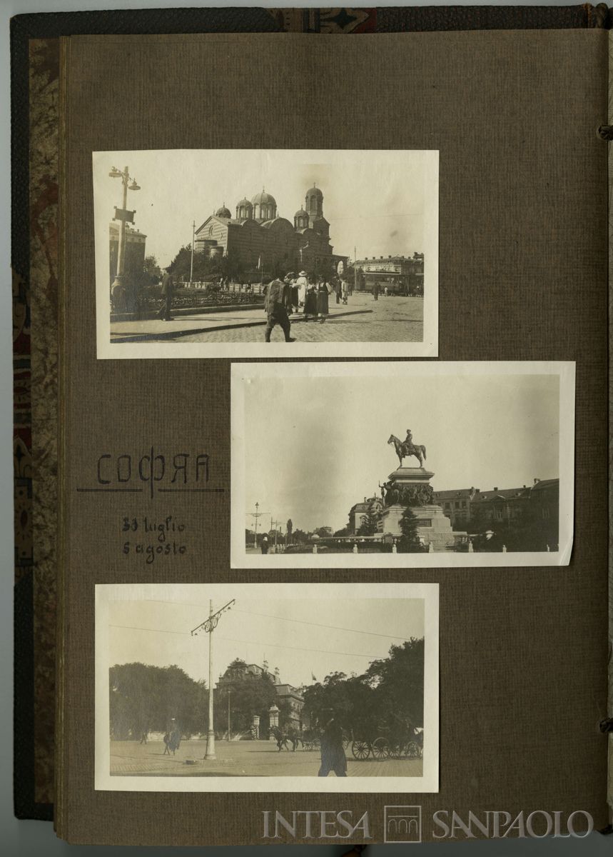 Album di viaggio nei Balcani di Toeplitz Lodovico e Rossi Adolfo, scorci di Sofia, 19 luglio 1919 - settembre 1919 (fotografo sconosciuto)