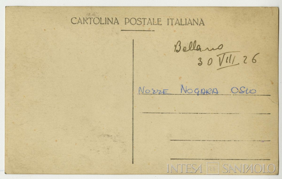 Matrimonio di [Antonietta] Nogara, 30 agosto 1926 (fotografo sconosciuto), verso
