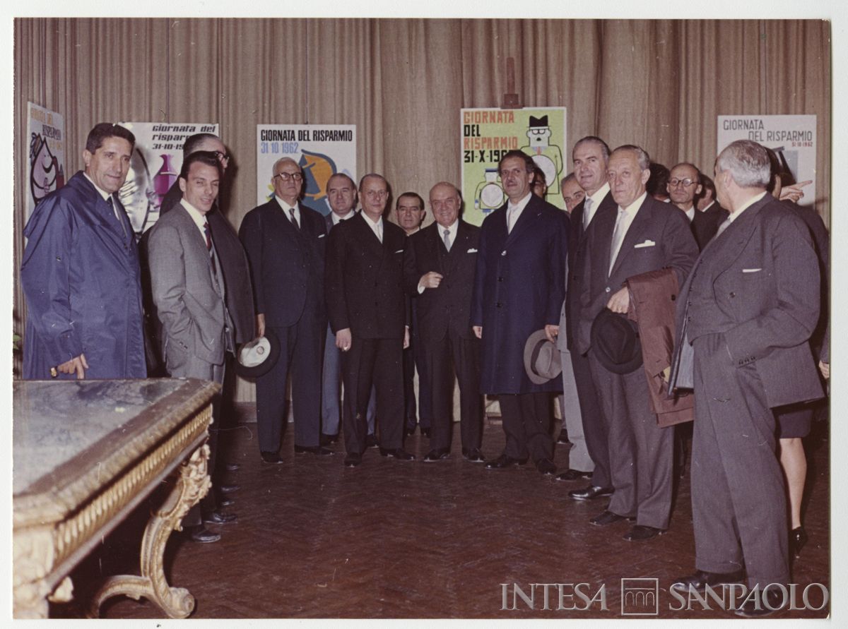 Giornata Mondiale del Risparmio: mostra manifesti, Roma, ottobre 1962 (fotografo sconosciuto)