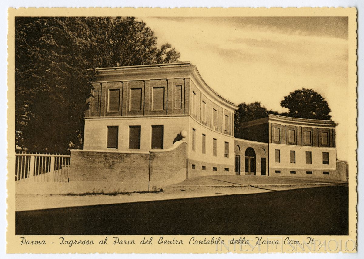 BCI, Parma: Centro Amministrativo Elettronico (C.A.E.), cartoline postali, ottobre 1941 - ottobre 1942 (fotografia di Libero Tosi)