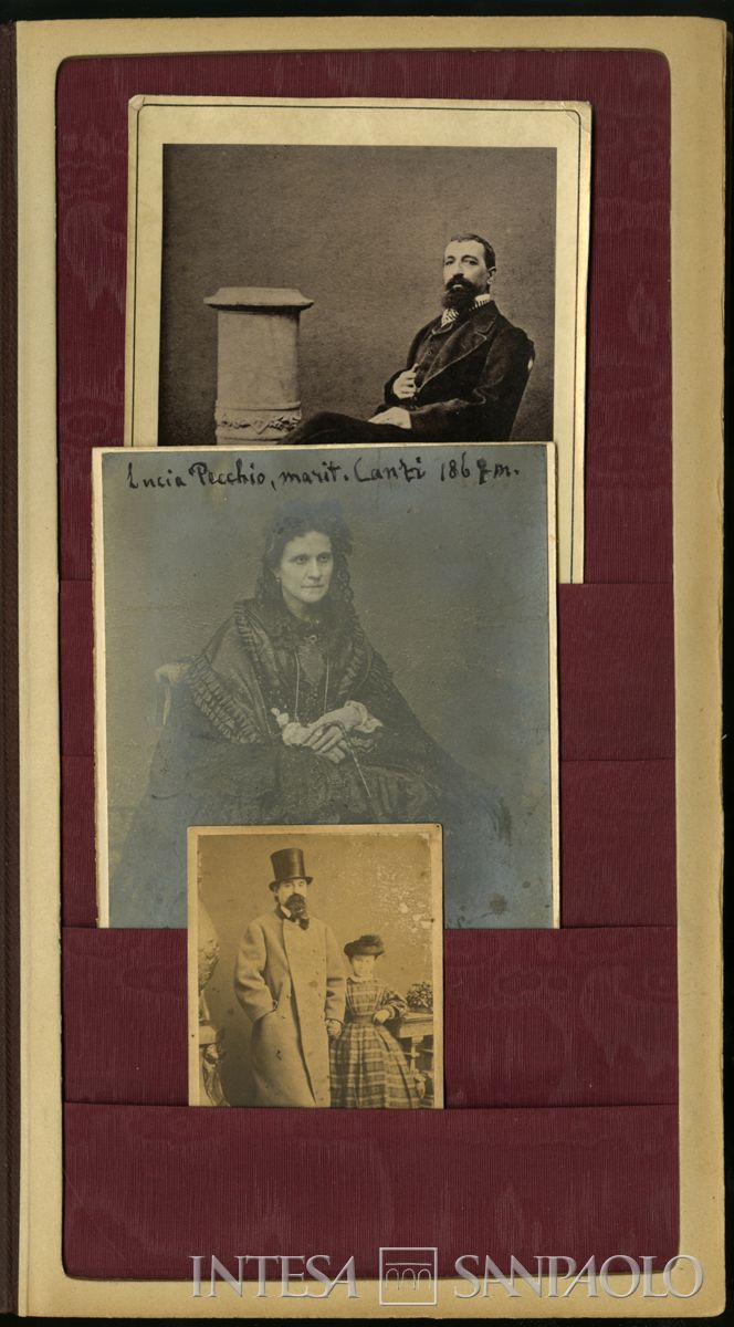 Album Canzi, c. 1, fotografie nn. 1-3