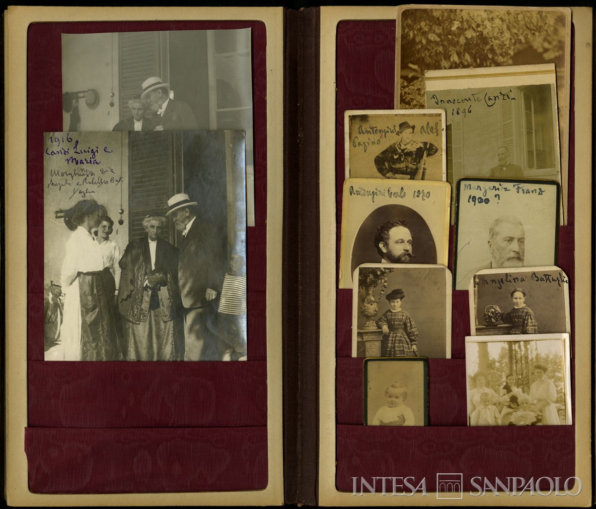 Album Canzi, cc. 8-9, fotografie nn. 24-33