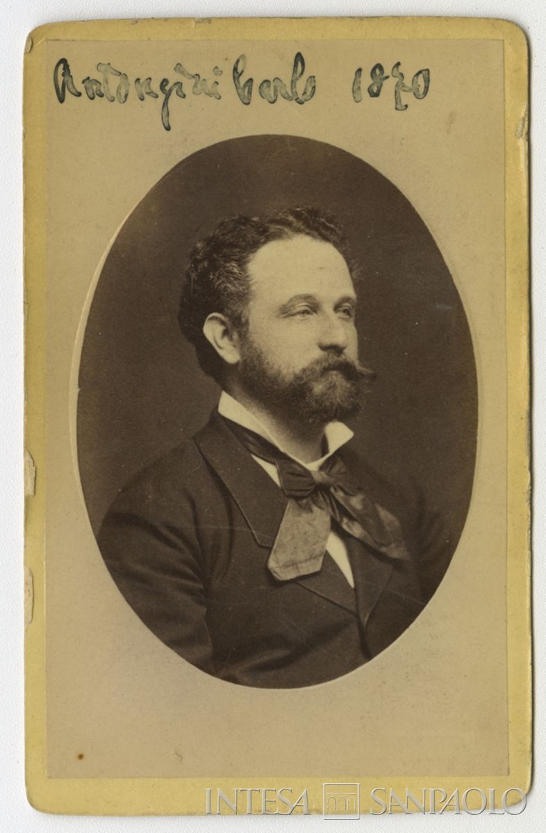 Carlo Antongini, cognato di Luigi Canzi, 1876 (foto di Leonida Pagliano)