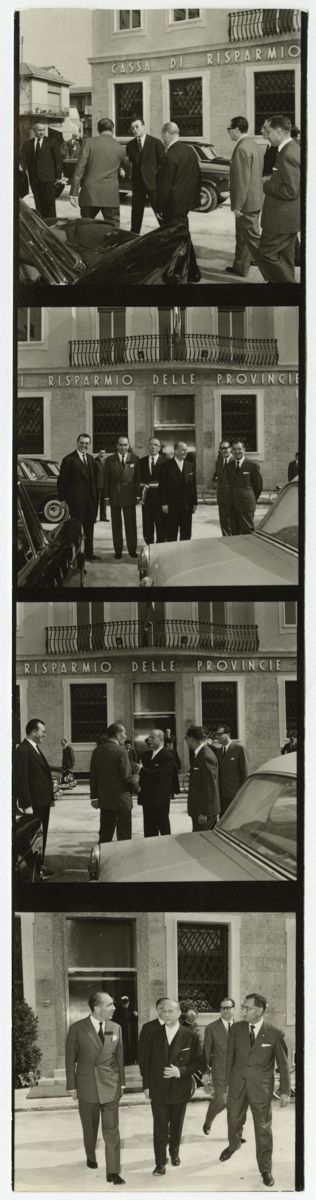 Inaugurazione della filiale Cariplo di Senago, ottobre 1962 (fotografo sconosciuto)