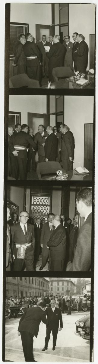 Inaugurazione della filiale Cariplo di Senago, ottobre 1962 (fotografo sconosciuto)