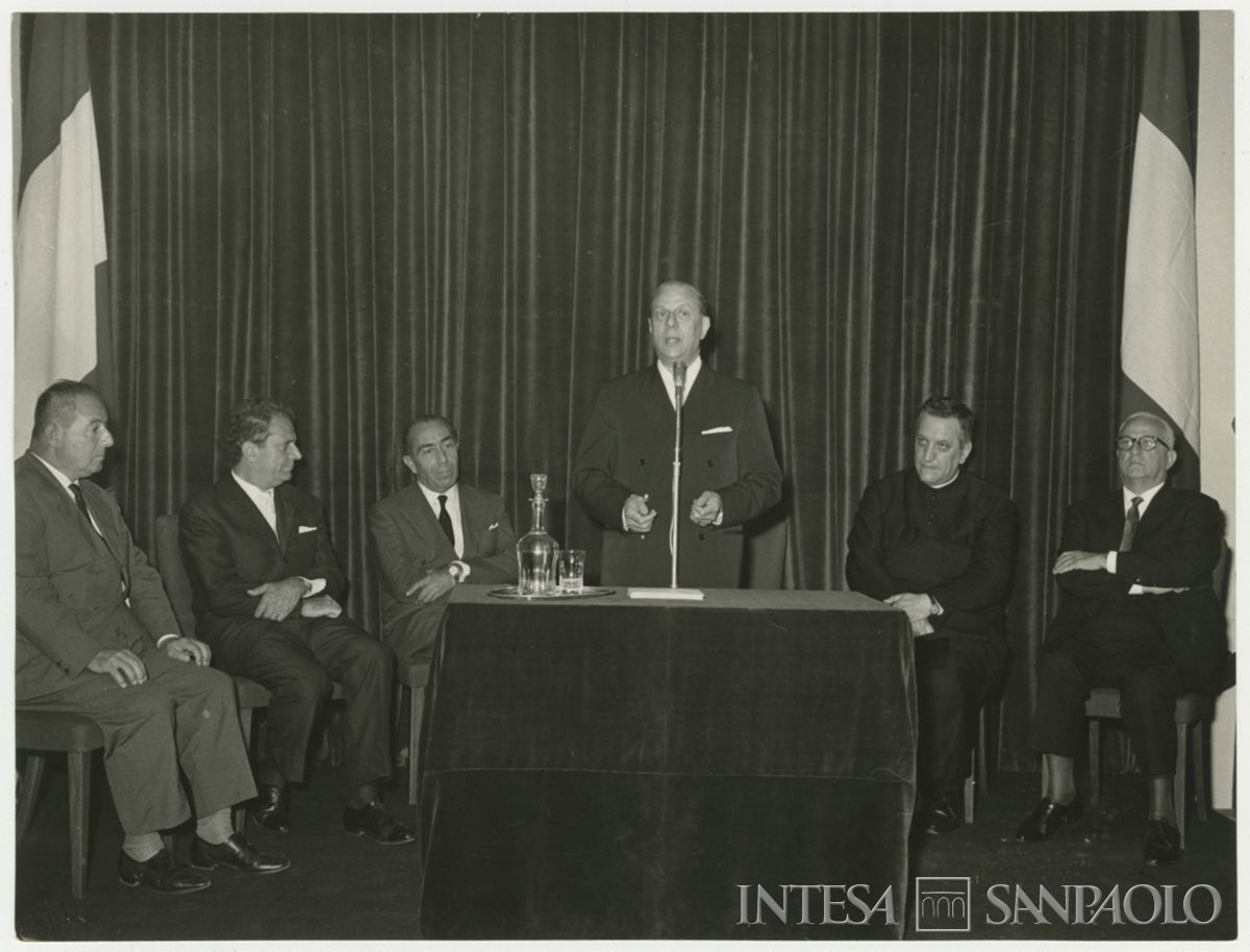 Inaugurazione della filiale Cariplo di Limbiate, 11 settembre 1963 (Publifoto)