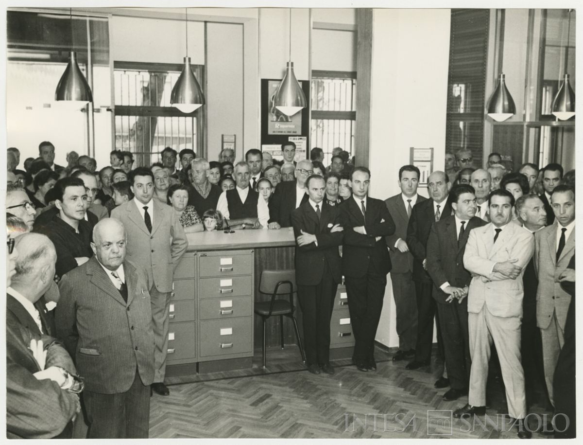 Inaugurazione della filiale Cariplo di Limbiate, 11 settembre 1963 (Publifoto)