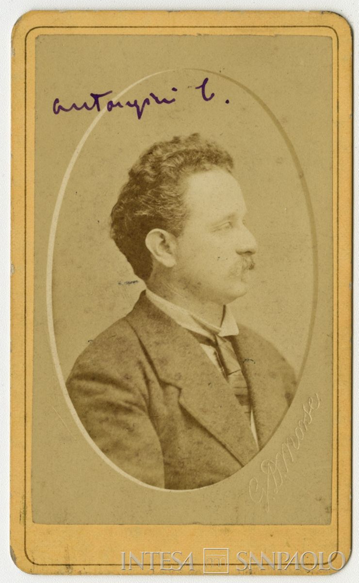 Carlo Antongini, cognato di Luigi Canzi, 1871-1872 circa (foto di George Daniels Morse)
