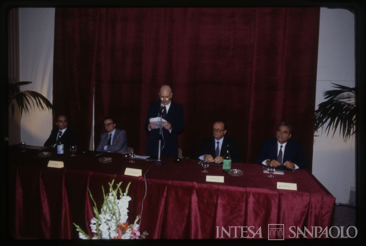 Inaugurazione della sede Cariplo di Napoli, settembre 1982 circa (fotografo sconosciuto)