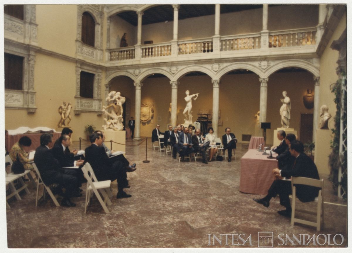 Inaugurazione della filiale Cariplo di New York, 1986 (fotografo sconosciuto)
