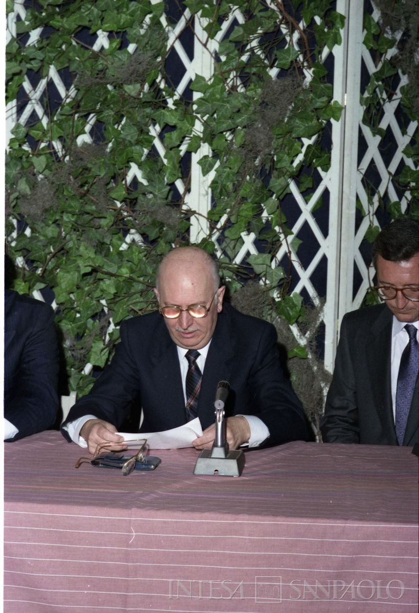 Inaugurazione della filiale Cariplo di New York, 1986 (fotografo sconosciuto)