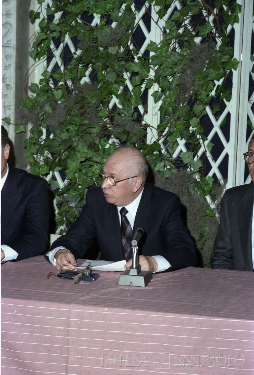 Inaugurazione della filiale Cariplo di New York, 1986 (fotografo sconosciuto)