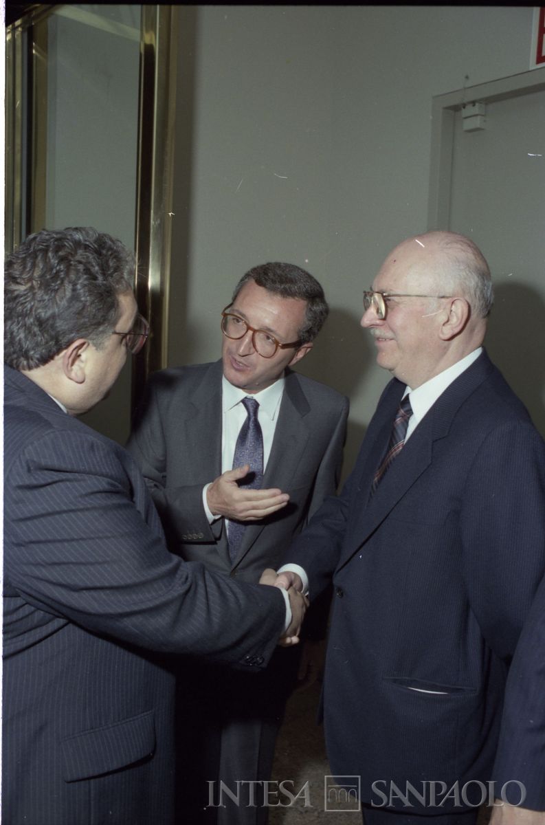 Inaugurazione della filiale Cariplo di New York, 1986 (fotografo sconosciuto)