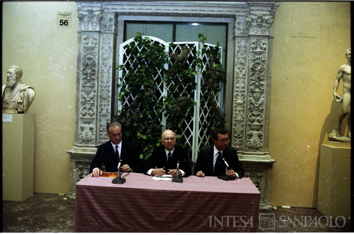 Inaugurazione della filiale Cariplo di New York, 1986 (fotografo sconosciuto)