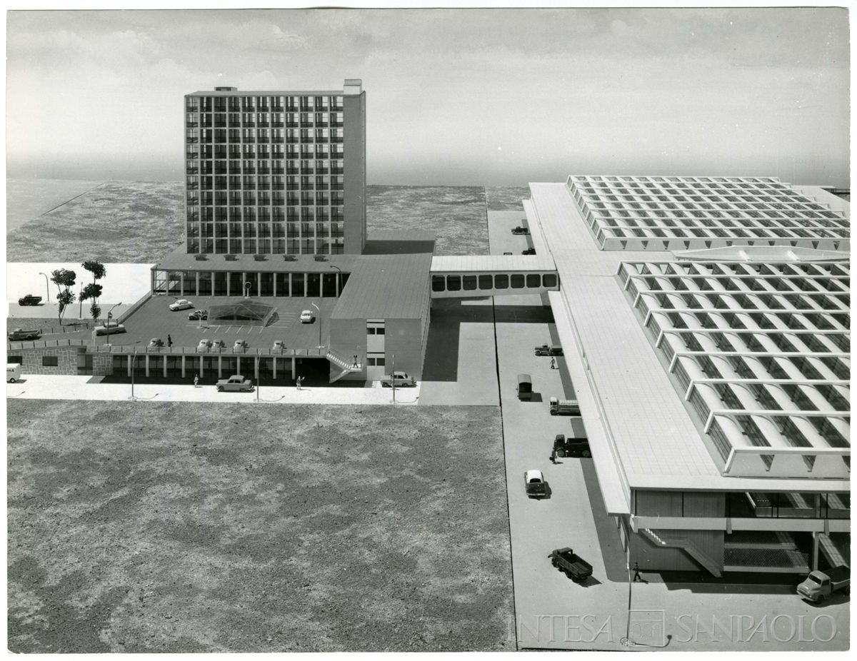 Cariplo, Mercato ortofrutticolo: plastici, 1958 - 1965 (Fotografia Pratelli)