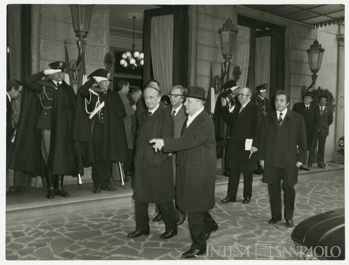 Celebrazione del 150° anniversario di fondazione dell'Istituto, 1 dicembre 1973 (Publifoto)