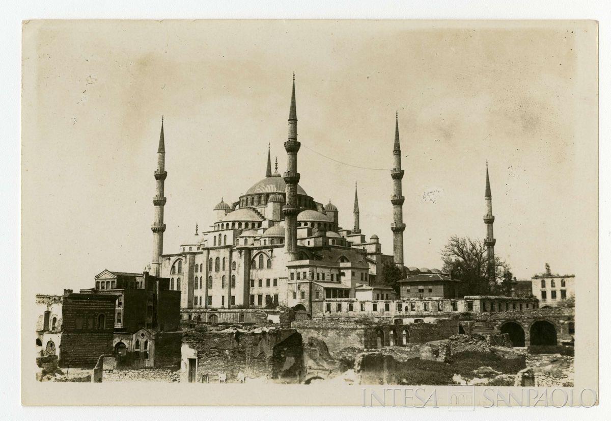 Moschea Blu a Costantinopoli, ultimo quarto 1800 - 1926 (fotografo sconosciuto)