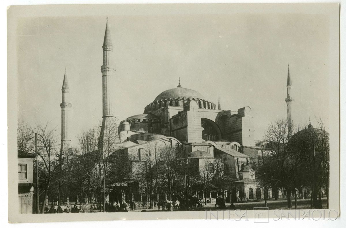Basilica di Santa Sofia a Costantinopoli, ultimo quarto 1800 - 1926 (fotografo sconosciuto)