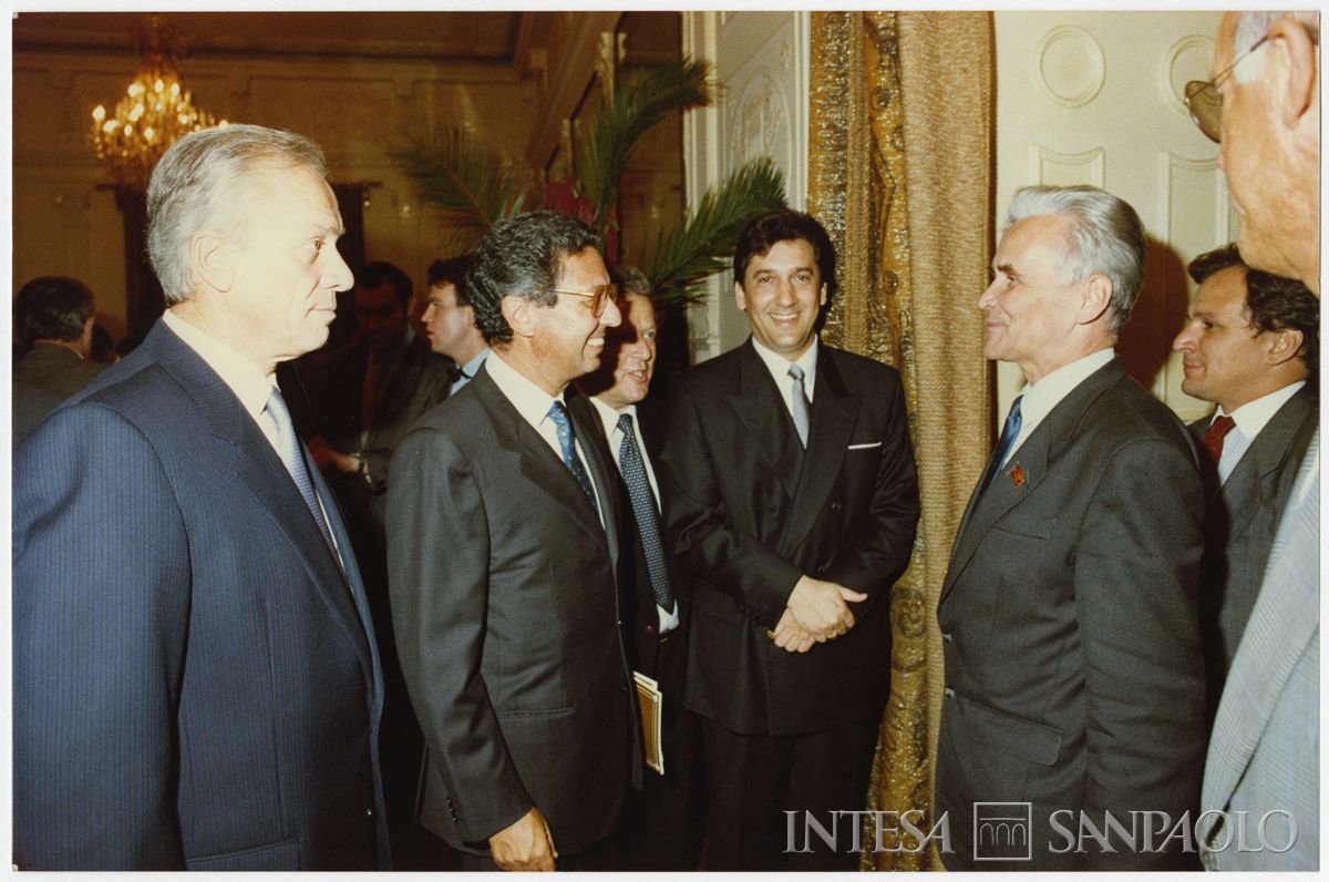 Inaugurazione dell'ufficio di rappresentanza Cariplo di Mosca, 11 settembre 1990 (fotografo sconosciuto)