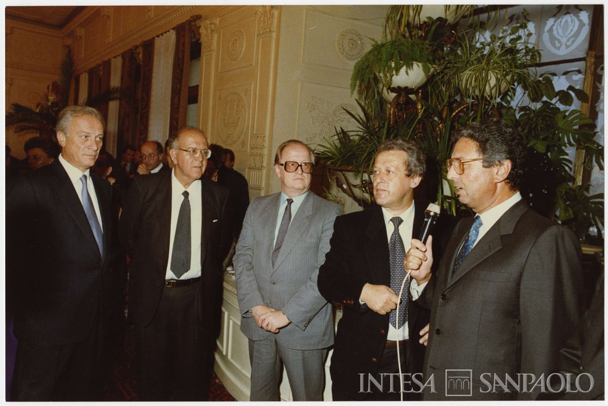 Inaugurazione dell'ufficio di rappresentanza Cariplo di Mosca, 11 settembre 1990 (fotografo sconosciuto)