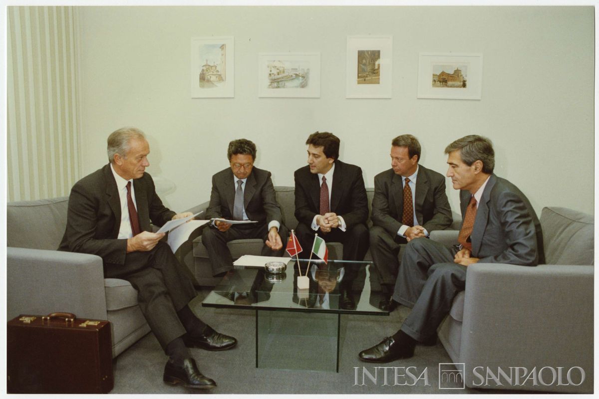 Inaugurazione dell'ufficio di rappresentanza Cariplo di Mosca, 11 settembre 1990 (fotografo sconosciuto)