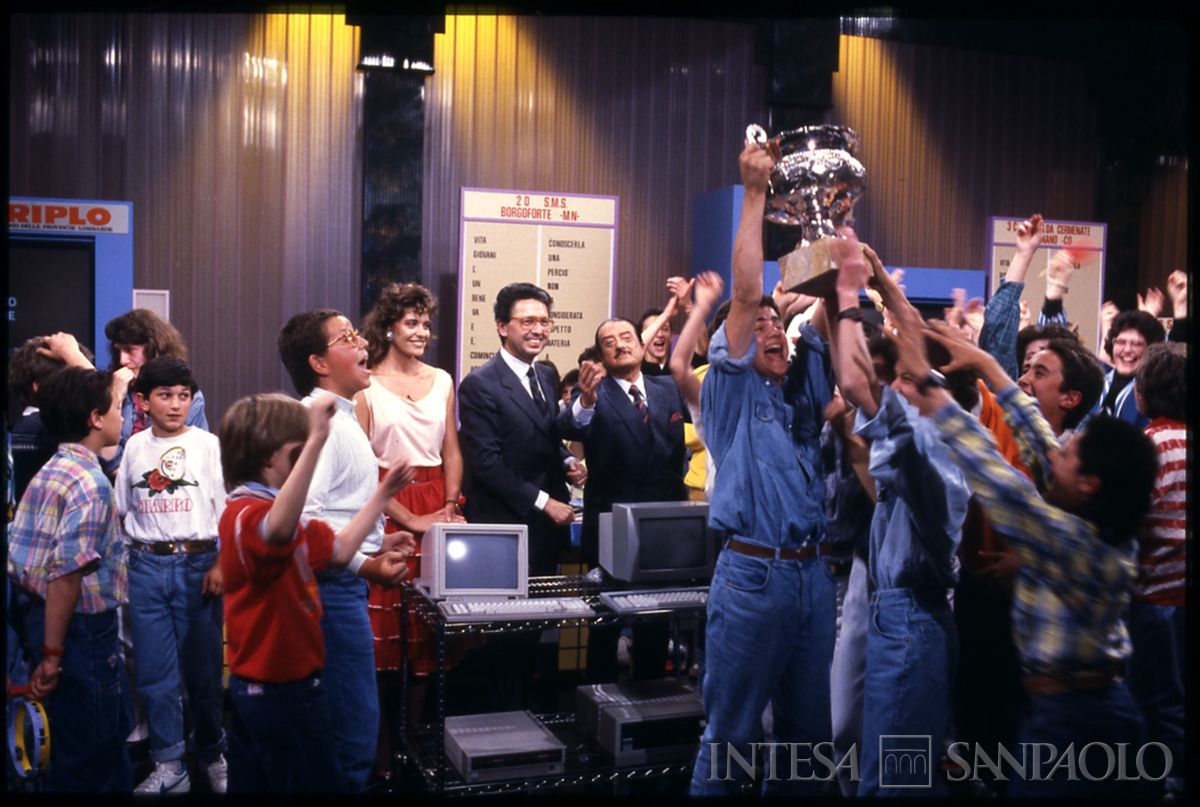 Econogioco 5: finale tra le classi di Bregnano (Como) e Borgoforte (Mantova), 10 giugno 1987