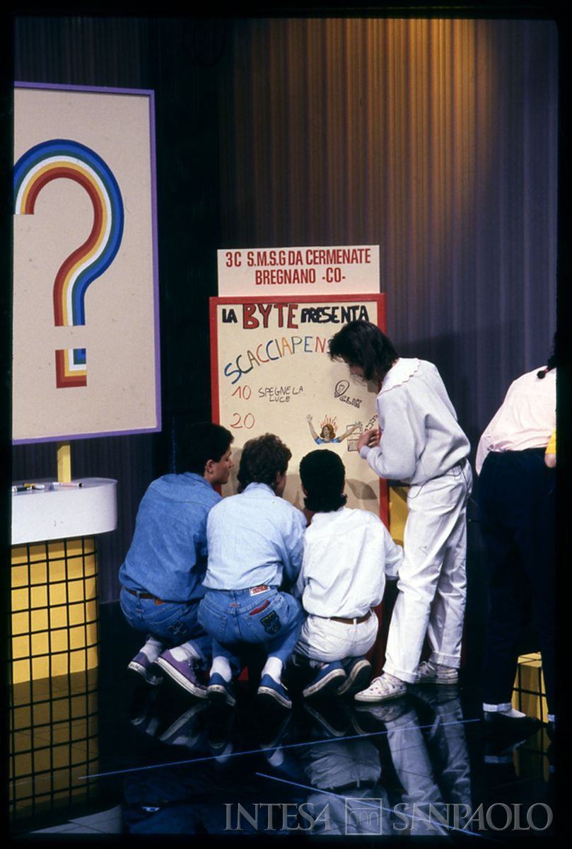 Econogioco 5: finale tra le classi di Bregnano (Como) e Borgoforte (Mantova), 10 giugno 1987