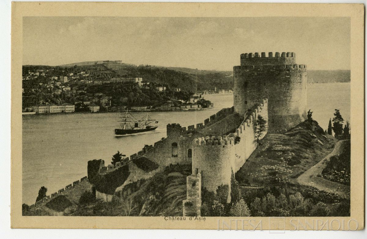 Fortezza di Rumeli Hisari o Castello d'Asia, Costantinopoli, ultimo quarto 1800 - 1926 (fotografo sconosciuto)