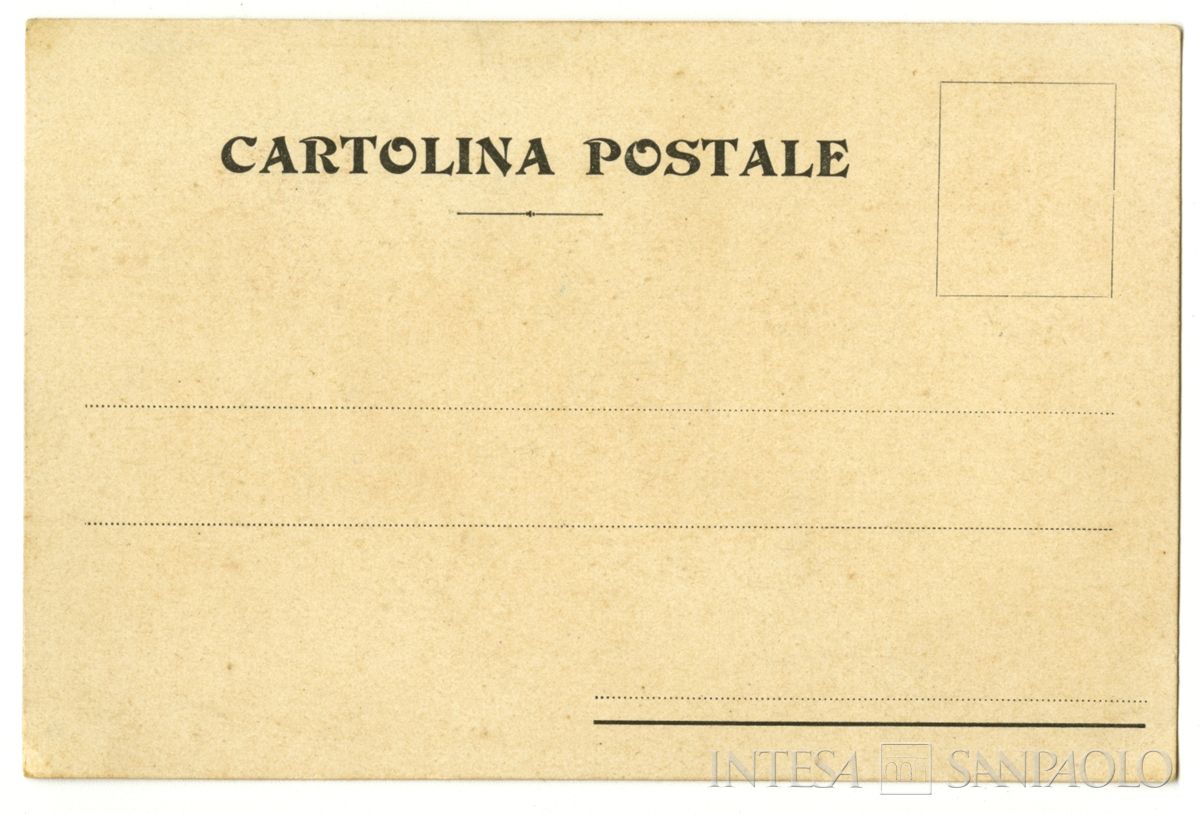 Celebrazione per l'apertura delle Poste Italiane a Costantinopoli, 1° giugno 1908 (Imp. N. Deodati), verso