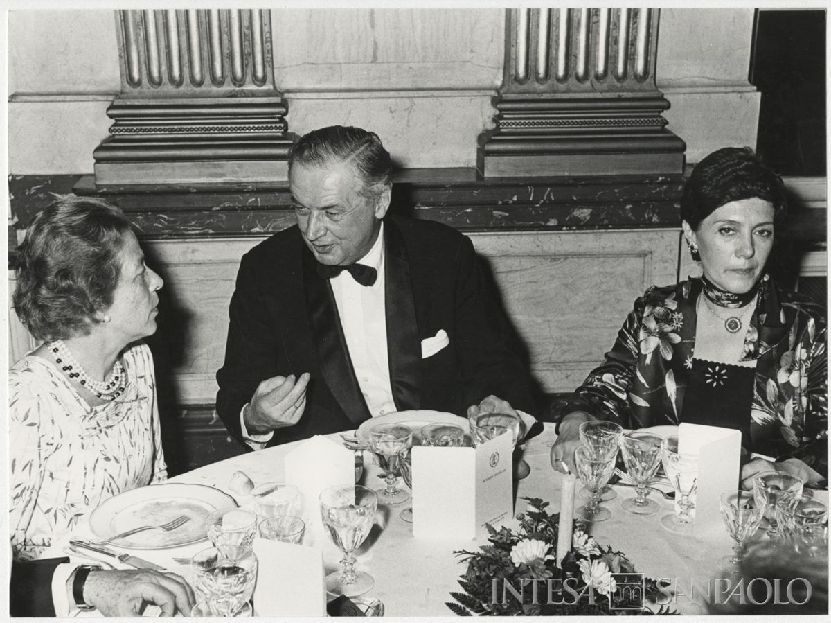 Cena in occasione della LVI sessione dell'Institut International d'Études Bancaires, 11 - 12 maggio 1979 (fotografo Jean Vernin)