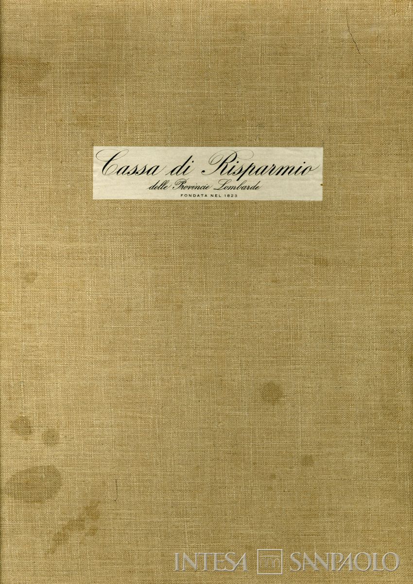 Inaugurazione della filiale Cariplo di Brescia, copertina dell'album, 06 - 07 luglio 1953
