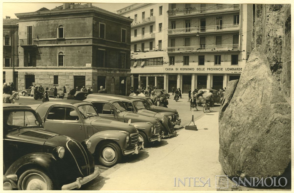 Inaugurazione della filiale Cariplo di Brescia, 06 - 07 luglio 1953 (foto di Cesare Allegri)