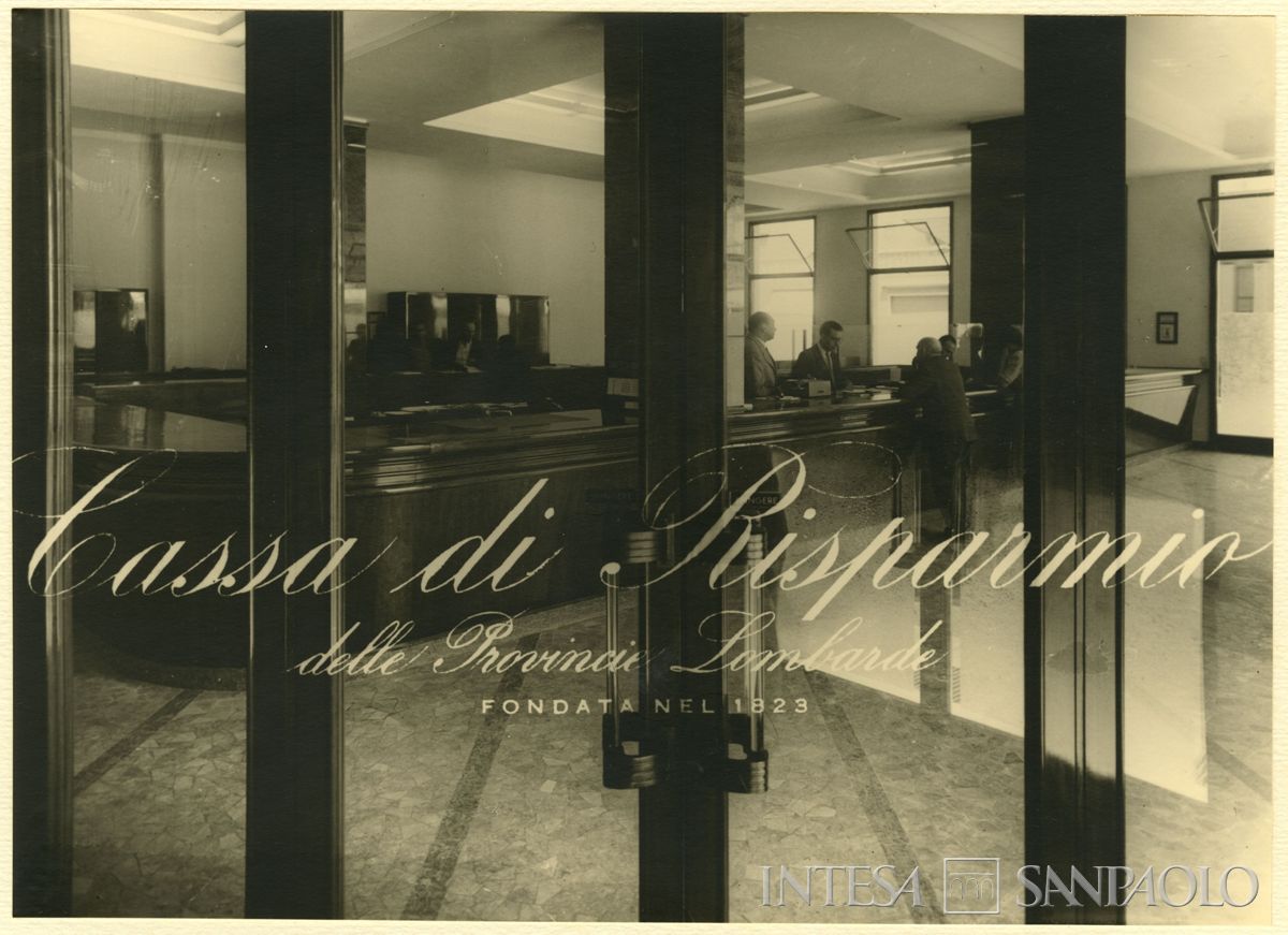 Inaugurazione della filiale Cariplo di Brescia, 06 - 07 luglio 1953 (foto di Cesare Allegri)