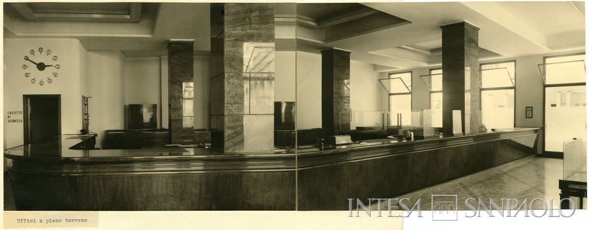 Inaugurazione della filiale Cariplo di Brescia, 06 - 07 luglio 1953 (foto di Cesare Allegri)