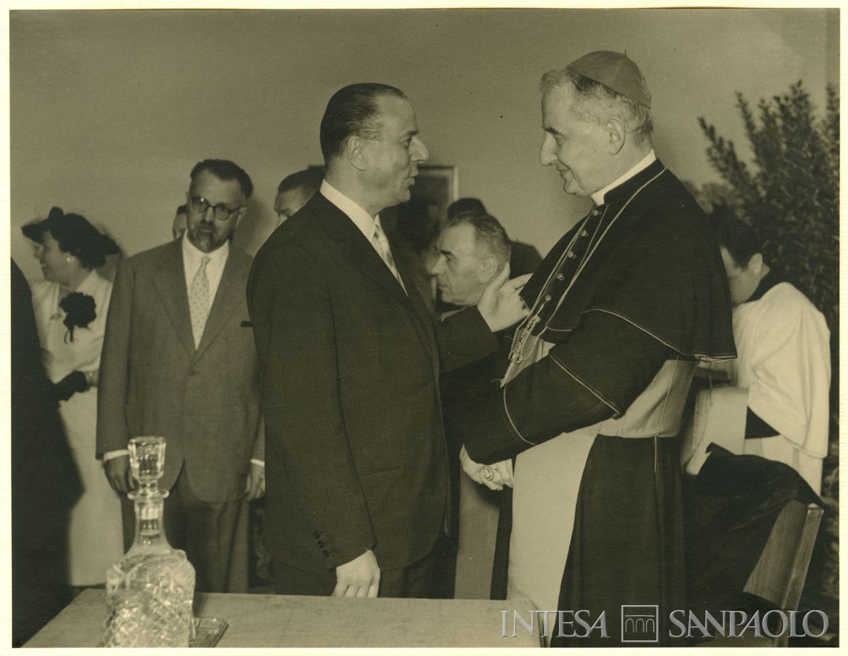 Inaugurazione della filiale Cariplo di Brescia, 06 - 07 luglio 1953 (foto di Cesare Allegri)