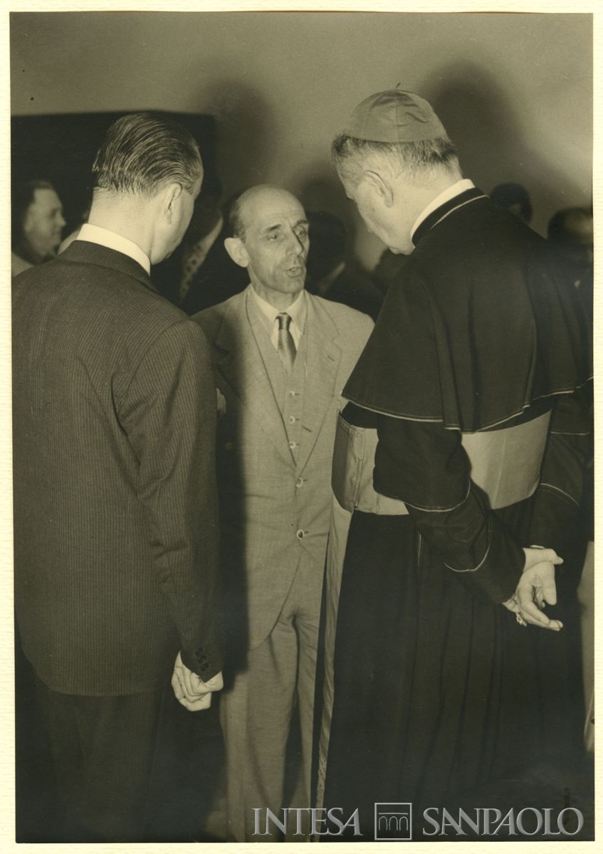 Inaugurazione della filiale Cariplo di Brescia, 06 - 07 luglio 1953 (foto di Cesare Allegri)