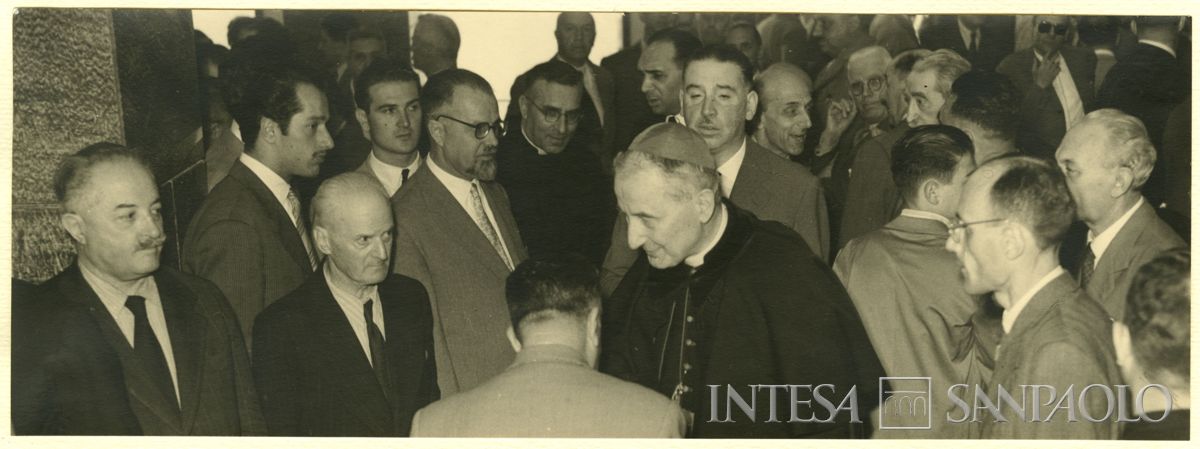 Inaugurazione della filiale Cariplo di Brescia, 06 - 07 luglio 1953 (foto di Cesare Allegri)