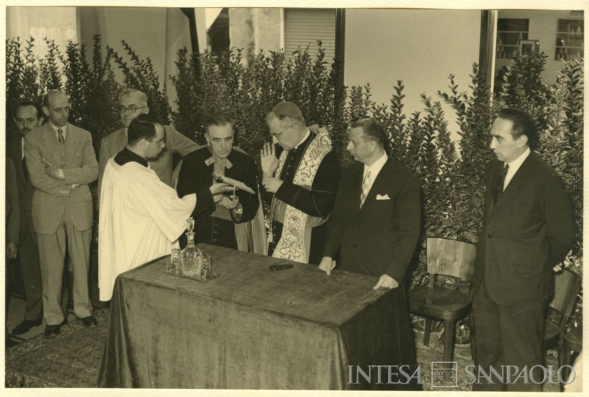 Inaugurazione della filiale Cariplo di Brescia, 06 - 07 luglio 1953 (foto di Cesare Allegri)