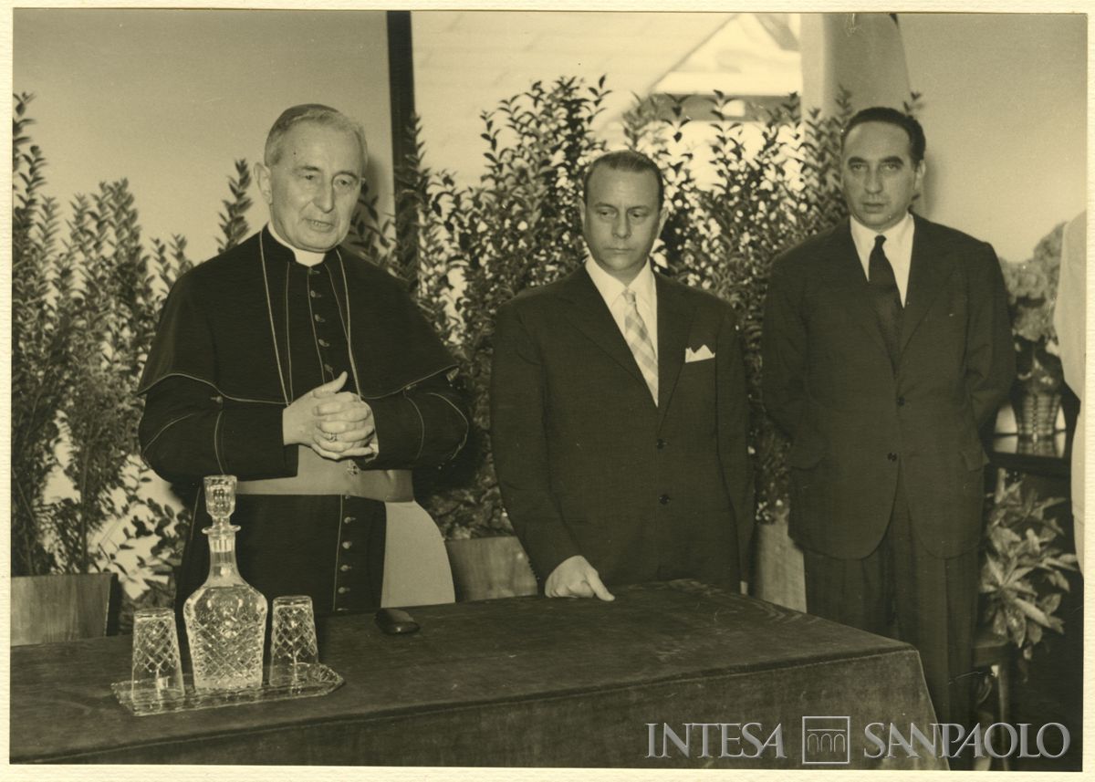 Inaugurazione della filiale Cariplo di Brescia, 06 - 07 luglio 1953 (foto di Cesare Allegri)