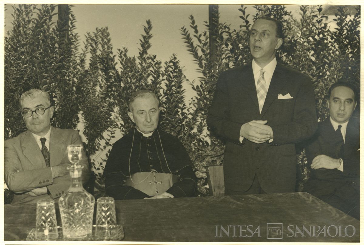 Inaugurazione della filiale Cariplo di Brescia, 06 - 07 luglio 1953 (foto di Cesare Allegri)