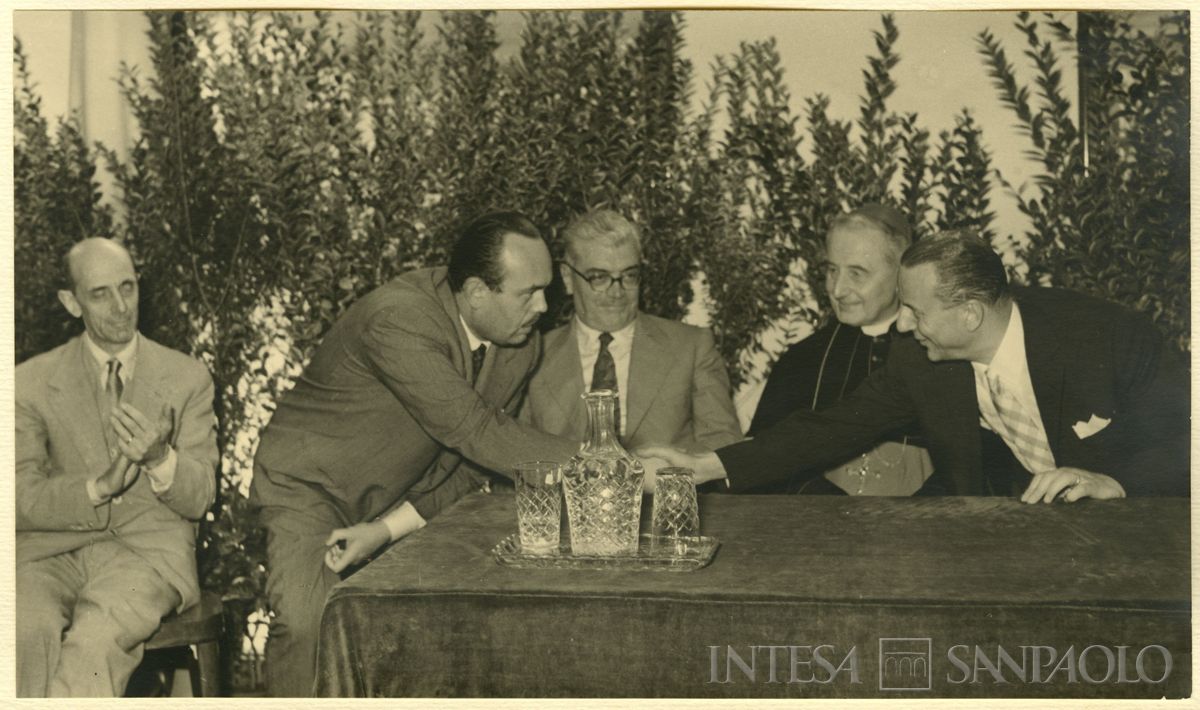 Inaugurazione della filiale Cariplo di Brescia, 06 - 07 luglio 1953 (foto di Cesare Allegri)