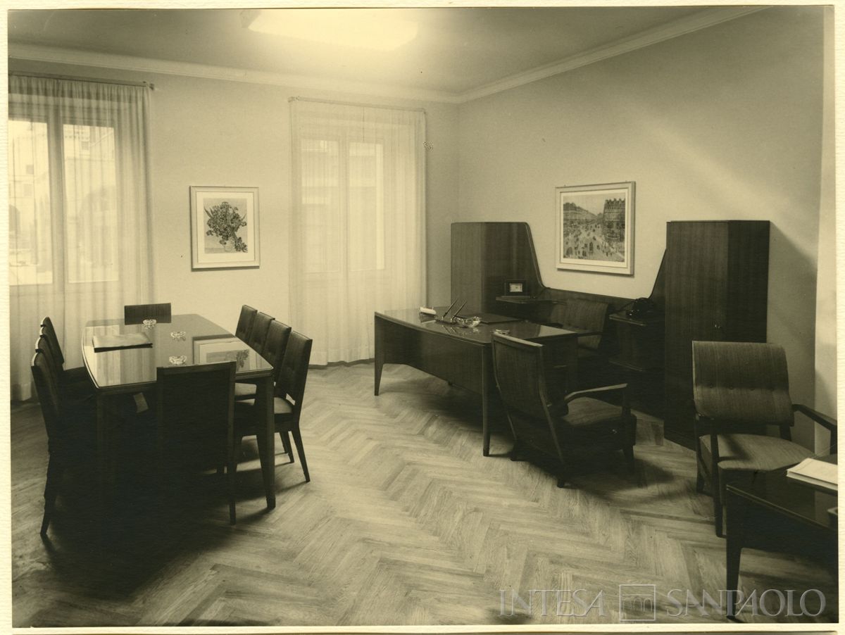 Inaugurazione della filiale Cariplo di Brescia, 06 - 07 luglio 1953 (foto di Cesare Allegri)