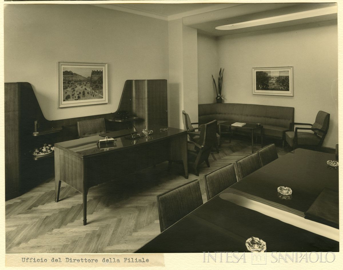 Inaugurazione della filiale Cariplo di Brescia, 06 - 07 luglio 1953 (foto di Cesare Allegri)